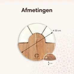 Culineum® Luxe Borrelplank Met Messen & Schaaltjes - Tapasplank, Serveerplank & Kaasplank - 30 Cm - Keramiek / Hout 17 Culineum® Luxe Borrelplank Met Messen & Schaaltjes - Tapasplank, Serveerplank & Kaasplank - 30 Cm - Keramiek / Hout -Tefal Shop 550x550 891
