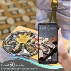 TEN® - Oestermes En Oesterhandschoenen Met Oesterhouder - 4-delige Oesterset + 50 Recepten EBook Kookboek - Schaaldiermes Met Lederen Houder - Oesterbreekmes Zwart - Oestermes En Handschoen -Tefal Shop 550x550 898