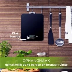 Witts Digitale Precisie Keuken Weegschaal – 1gr Tot 15 Kg – Tarra Functie – Elektrisch – Zwart -Tefal Shop 550x550 9