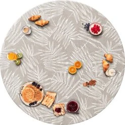 Raved Rond Tafelzeil - Bloemen/Takken Design 160 Cm ø - Beige - PVC - Afwasbaar -Tefal Shop 550x550 901