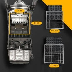 EzHome - RVS Frietsnijder - Patatsnijder - Twee Messen - Professioneel - Zuignap - Roestvrijstaal -Tefal Shop 550x550 920