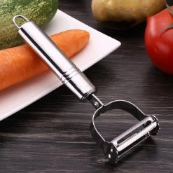 ESTARK® Dunschiller - Julienne & Groenteschiller - Groentesnijder - Uiensnijder - Spiraalsnijder - Juliennerasp - Juliennesnijder - Sliertensnijder - Multifunctionele Groenten Schiller Aardappel Schiller - Dunschiller RVS -Tefal Shop 550x550 937