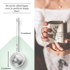 Blended Lifestyle® Theezeef Met Handvat Inclusief Lekplaatje - Set Van 2 Stuks - Thee Ei Voor Losse Thee - Theefilter Voor Losse Thee - Thee Infuser -Tefal Shop 550x550 973