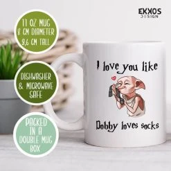 Ekkos Harry Potter Dobby Mok - Harry Potter - Cadeau Voor Vrouw - Koffiemok - Grappige Cadeaus - Cadeau Voor Man - Kado Man - Kado Vrouw - Valentijn Cadeautje Voor Haar - Mokken En Bekers - Verjaardag Cadeau - Koffiekopjes - Mok Met Tekst -Tefal Shop 550x550 992