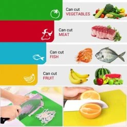 Olivivi - Snijplank Kunststof - Snijplankenset - Snijplanken - Cutting Board - Flexibel - Set 4 Stuks -Tefal Shop 550x550 996