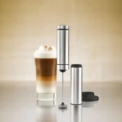 Ad Hoc Melk Opschuimer - Zwart - Met Houder -Tefal Shop 550x554 2