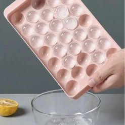 Innovatique Ronde Ijsblokjesvorm Met Deksel - 4 Stuks!! - Roze - 132 Ronde Mini Ijsblokjes - ø 1,5cm - Stapelbaar/plooibaar - Bioplastic - Ice Cube - Makkelijk Te Vullen - Zonder Morsen -Tefal Shop 550x555 6