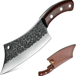 STORX Slagersmes - Handmade - Hak Mes - BBQ - Mes - Mannen - Koken - BBQ Master - Carbon Staal - Stoer - Hak Bijltje - Handgemaakt - Koksmes - CADEAU TIP! -Tefal Shop 550x558 1