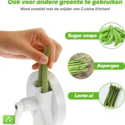 Cuisineking Cuisine King Snijbonenmolen Met Zuignap - Snijmachine & Groentesnijder - Bonensnijder - Inclusief E-kookboek -Tefal Shop 550x558 2