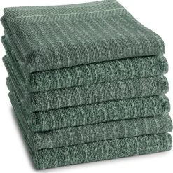 DDDDD Monstera - Keukendoek - 50x55 Cm - Set Van 6 - Laurel