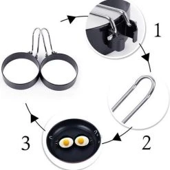 Merkloos Professionele Bakvorm Voor Gebakken Ei In Een Ronde Vorm - Anti Aanbak - Super Leuk Cadeau - Altijd Een Perfect Eitje -Tefal Shop 550x559 5