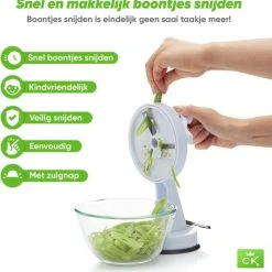 Cuisineking Cuisine King Snijbonenmolen Met Zuignap - Snijmachine & Groentesnijder - Bonensnijder - Inclusief E-kookboek -Tefal Shop 550x560 2