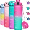 Merkloos Molly's® Drinkfles - Luxe Drinkfles - Water Bottle - Waterfles 1 Liter - Bidon- Motivatie Drinkfles Roze/Blauw - BLACK FRIDAY 2022 -Tefal Shop 550x560 4
