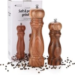 Timmers Trading Peper En Zoutmolen Set Van Acacia Hout Double Wood Klassiek 18 Timmers Trading Peper En Zoutmolen Set Van Acacia Hout Double Wood Klassiek -Tefal Shop 550x561 2