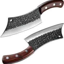 STORX Slagersmes - Handmade - Hak Mes - BBQ - Mes - Mannen - Koken - BBQ Master - Carbon Staal - Stoer - Hak Bijltje - Handgemaakt - Koksmes - CADEAU TIP! -Tefal Shop 550x566 3