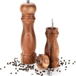 Timmers Trading Peper En Zoutmolen Set Van Acacia Hout Double Wood Klassiek 15 Timmers Trading Peper En Zoutmolen Set Van Acacia Hout Double Wood Klassiek -Tefal Shop 550x568 3