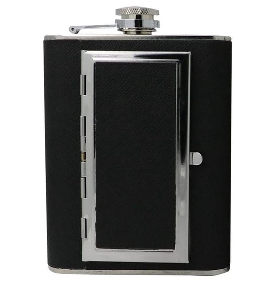 Sitna RVS Heupfles Sigarettenhouder - Platvink - Zakflacon - Zakfles - Drankfles - Drankflacon - Heupflesje - 6 Oz - 180 ML + Gratis Inschenkdop! 6 Sitna RVS Heupfles Sigarettenhouder - Platvink - Zakflacon - Zakfles - Drankfles - Drankflacon - Heupflesje - 6 Oz - 180 ML + Gratis Inschenkdop! - Afbeelding 4