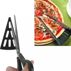 LOUZIR Pizzaschaar - Pizzaknipper - Pizzames - Pizzasnijder - 2 In 1 Pizzaschep -Culinario - Keukenschaar -Pizza Scissors -Tefal Shop 550x584 5
