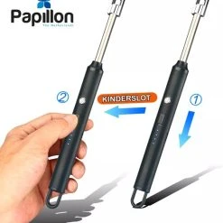 IFC Papillon Papillon - Lange Elektrisch Aansteker - USB Oplaadbaar - Flexibele Aansteker - Gasfornuis - Kaarsjes - BBQ - Zilver -Tefal Shop 550x585 2