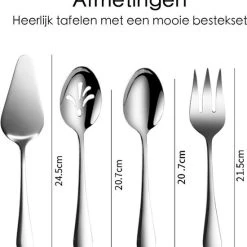 Flokoo Bestekset Zilverkleurig - 72-delig - 12 Personen - Complete Set -Tefal Shop 550x587 4