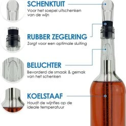 Luxe Wijnkoeler Stick - Wijnkoelstaaf - Wijnkoeler - Wine Chiller - Wijnkoelstick - Wijn Koeler Staaf - Koelstaaf Voor Wijn - Wijnkoeler RvS - Wijn Fles Koeler - Hogar® 11 Luxe Wijnkoeler Stick - Wijnkoelstaaf - Wijnkoeler - Wine Chiller - Wijnkoelstick - Wijn Koeler Staaf - Koelstaaf Voor Wijn - Wijnkoeler RvS - Wijn Fles Koeler - Hogar® -Tefal Shop 550x589