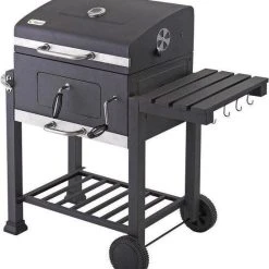 Tepro Toronto Click Barbecue Bbq Houtskool - Grilloppervlak (LxB) 56 X 42 Cm - Met Thermometer In De Deksel - RVS - Houtskoolbarbecue