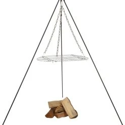 Esschert Design - Driepoot Met Ketting - Haardvuur Accessoires - Staal - Zwart -Tefal Shop 550x598 1