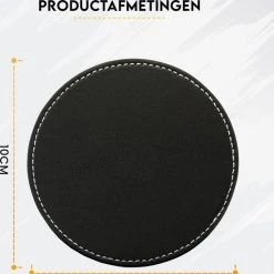 Vaja Trends Luxe Leren Onderzetters Voor Glazen - Met Houder - Set Van 10 - Zwart - Waterafstotend En Hittebestendig 16 Vaja Trends Luxe Leren Onderzetters Voor Glazen - Met Houder - Set Van 10 - Zwart - Waterafstotend En Hittebestendig -Tefal Shop 550x598