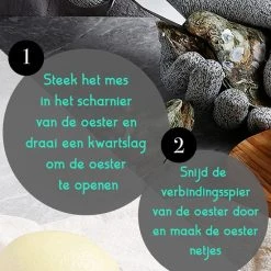 TEN® - Oestermes En Oesterhandschoenen Met Oesterhouder - 4-delige Oesterset + 50 Recepten EBook Kookboek - Schaaldiermes Met Lederen Houder - Oesterbreekmes Zwart - Oestermes En Handschoen -Tefal Shop 550x598 5