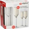 Luxury Houseware Champagneglas / Glazen 6x Stuks 22 Centiliter - Feest / Party Champagneglazen Set