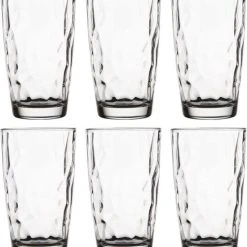 Bormioli Rocco 6x Stuks Waterglazen/sapglazen 470 Ml - Diamond Dof - Drinkglazen - Water/sapglas