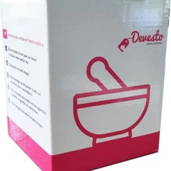 Devesto Vijzel Met Stamper - Ø 10,5 Cm - Marmer - Zwart - Mortier -Tefal Shop 550x609