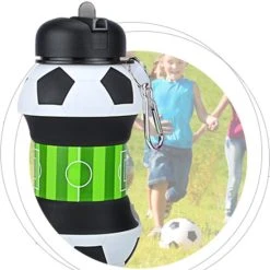 Merkloos Opvouwbare Drinkfles - Sport Waterfles 550 Ml - Opvouwbare Waterfles - Voetbal Bidon - Sportbidon - Sport Accessoire - Drinkfles Kopen -Tefal Shop 550x617 3