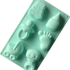 ProductGoods - Siliconen Bakvorm Baby Divers - Vorm Cakevorm Taartvorm Tulband - 6 Stuks - Bakvormen