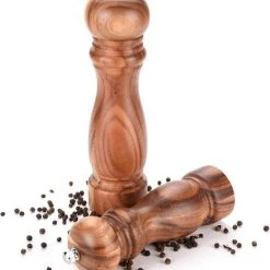 Timmers Trading Peper En Zoutmolen Set Van Acacia Hout Double Wood Klassiek 14 Timmers Trading Peper En Zoutmolen Set Van Acacia Hout Double Wood Klassiek -Tefal Shop 550x646 4