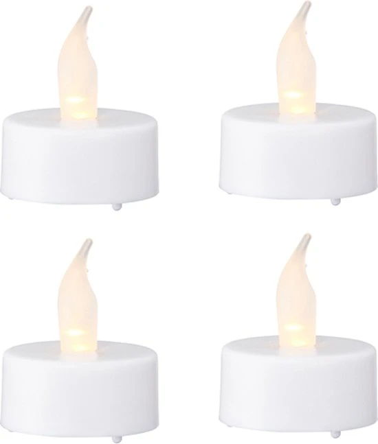 SmuldersDeco Led Theelichtjes Met Timer Functie 6/18 Uur - Set Van 4 Stuks 3 SmuldersDeco Led Theelichtjes Met Timer Functie 6/18 Uur - Set Van 4 Stuks