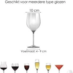 Flokoo Wijnglazen Houder - Zwart - 4 Rijen - 12 Glazen - Ophangrek Wijnglazen - Wijnrek - Glazenrek - Wijn Glas Rek - Wijnglas Houder - Wijnglazenhouder - Glasophangrek - Wijnglas Rek - Bar En Keuken -Tefal Shop 550x649
