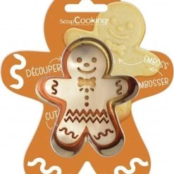 ScrapCooking - Peperkoekman Uitsteker En Sjabloon - Gingerbread Man - Cadeau Idee