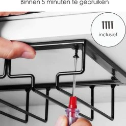 Flokoo Wijnglazen Houder - Zwart - 4 Rijen - 12 Glazen - Ophangrek Wijnglazen - Wijnrek - Glazenrek - Wijn Glas Rek - Wijnglas Houder - Wijnglazenhouder - Glasophangrek - Wijnglas Rek - Bar En Keuken -Tefal Shop 550x663