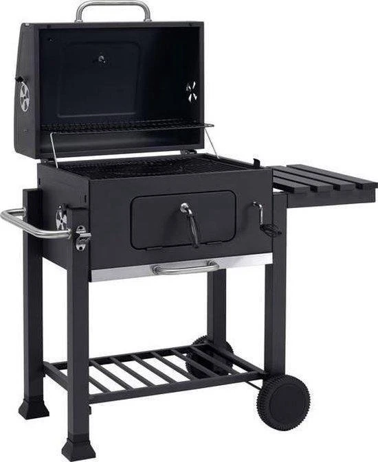 Tepro Toronto Click Barbecue Bbq Houtskool - Grilloppervlak (LxB) 56 X 42 Cm - Met Thermometer In De Deksel - RVS - Houtskoolbarbecue 4 Tepro Toronto Click Barbecue Bbq Houtskool - Grilloppervlak (LxB) 56 X 42 Cm - Met Thermometer In De Deksel - RVS - Houtskoolbarbecue - Afbeelding 2
