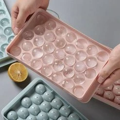 Innovatique Ronde Ijsblokjesvorm Met Deksel - 4 Stuks!! - Roze - 132 Ronde Mini Ijsblokjes - ø 1,5cm - Stapelbaar/plooibaar - Bioplastic - Ice Cube - Makkelijk Te Vullen - Zonder Morsen -Tefal Shop 550x677 2