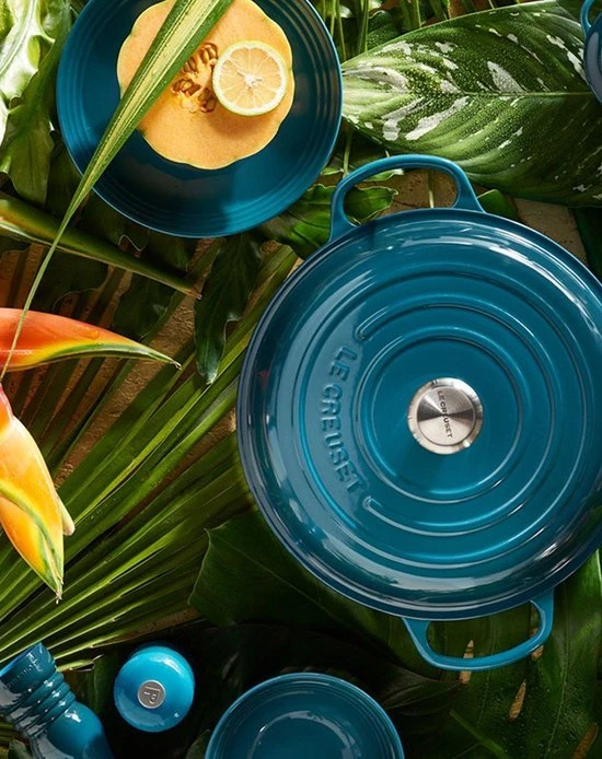 Le Creuset Braadpan Signature Deep Teal - ø 24 Cm / 4.2 Liter 5 Le Creuset Braadpan Signature Deep Teal - ø 24 Cm / 4.2 Liter - Afbeelding 3
