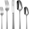 Sola Bestekset Luxor - Modern - 6 Persoons - 50 Delig - Zilverwit Edelstaal 18/10 - RVS - Zilver -Tefal Shop 550x714