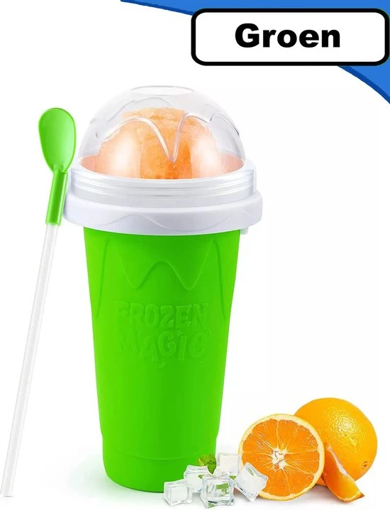 Summer Spark Slushy Maker - Slush Puppy Maker - IJscrusher - Slush Puppy Beker - Slushy Puppy Maker - Slush Maker - Slushy Cup - Tiktok - Groen 3 Summer Spark Slushy Maker - Slush Puppy Maker - IJscrusher - Slush Puppy Beker - Slushy Puppy Maker - Slush Maker - Slushy Cup - Tiktok - Groen