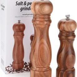 Timmers Trading Peper En Zoutmolen Set Van Acacia Hout Double Wood Klassiek 19 Timmers Trading Peper En Zoutmolen Set Van Acacia Hout Double Wood Klassiek -Tefal Shop 550x737 1