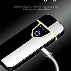 Easylightershop Plasma Aansteker - Storm Aansteker - Elektrische Aansteker - Oplaadbaar - Usb Aansteker - Sigaretten Aansteker - Windproof Aansteker - Touchscreen -Tefal Shop 550x758