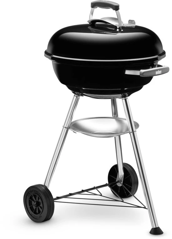 Weber Compact Kettle - Houtskoolbarbecue - 47cm - Zwart - Met 2kg Briketten 5 Weber Compact Kettle - Houtskoolbarbecue - 47cm - Zwart - Met 2kg Briketten - Afbeelding 3