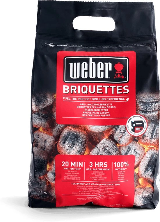 Weber Compact Kettle - Houtskoolbarbecue - 47cm - Zwart - Met 2kg Briketten 6 Weber Compact Kettle - Houtskoolbarbecue - 47cm - Zwart - Met 2kg Briketten - Afbeelding 4