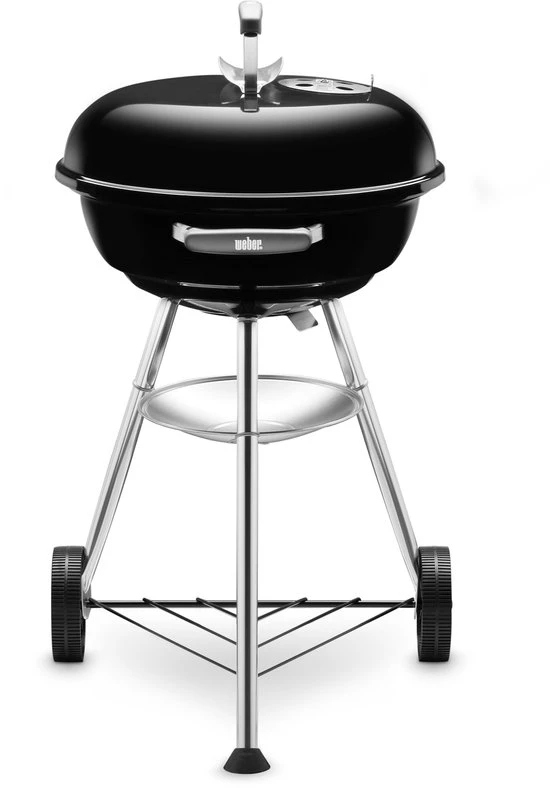 Weber Compact Kettle - Houtskoolbarbecue - 47cm - Zwart - Met 2kg Briketten 3 Weber Compact Kettle - Houtskoolbarbecue - 47cm - Zwart - Met 2kg Briketten