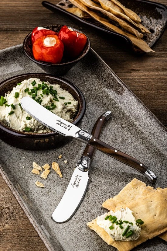 Laguiole Style De Vie Botermessen Premium Line - 4-delig - Dark Wood 7 Laguiole Style De Vie Botermessen Premium Line - 4-delig - Dark Wood - Afbeelding 5